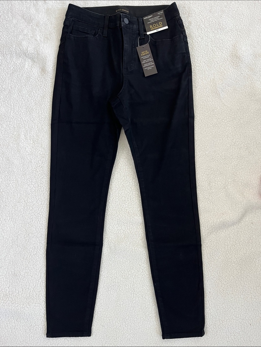 BOLD elements Jet Black Slim Stretch Jeans